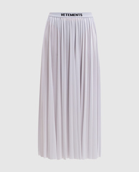 Vetements Біла спідниця-плісе з логотипом WA65SK101B