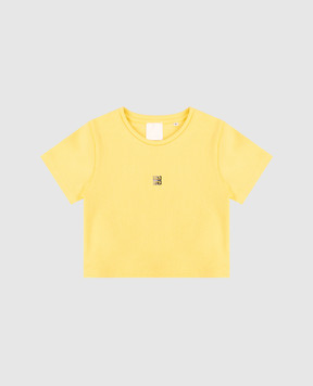 Givenchy Дитяча жовта футболка в рубчик H3080412+