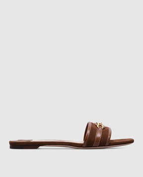 Tom Ford Коричневі замшеві шльопанці WITNEY W3523LCL068G