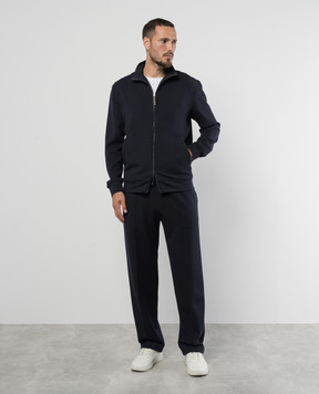 Canali Синие спортивные штаны MJ02045T0843
