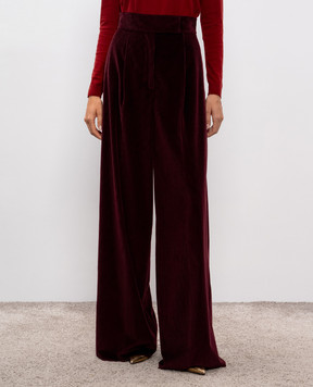 Max Mara Бордові вельветові штани BOSSO BOSSO1234