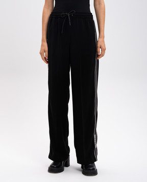 Moncler Черные спортивные брюки с логотипом J20932A00011596WF