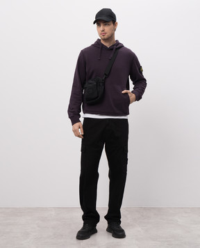 Stone Island Фиолетовые худи с логотипом логотип K1S156100045S0051