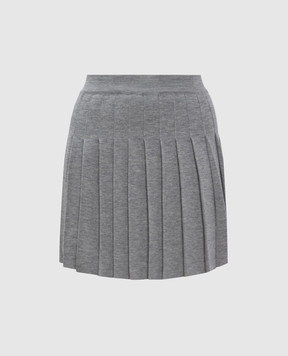 Ermanno Scervino Сіра спідниця плісе з вовни D475O300IVH