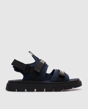 Dolce&Gabbana Детские синие сандалии с логотипом DA5280AU604