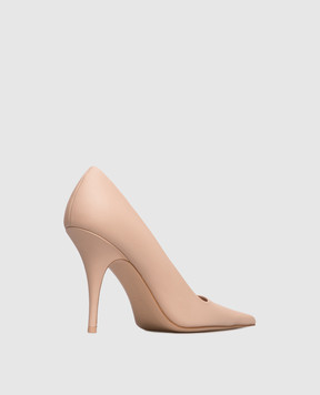 Vetements Бежеві шкіряні туфлі WH76HE500PE