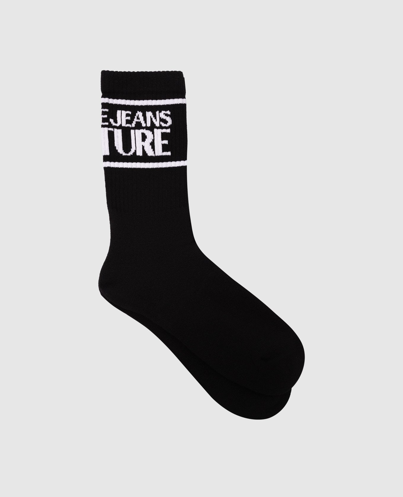 Black socks with logo