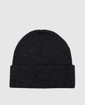 Alexander Wang Сіра шапка з вовни з нашивкою логотипа 1KC4249052