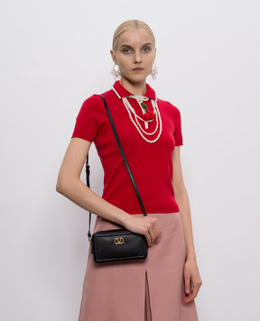 Valentino Черная кожаная сумка кросс-боди ALLTIME 7W2P0AI5RZR