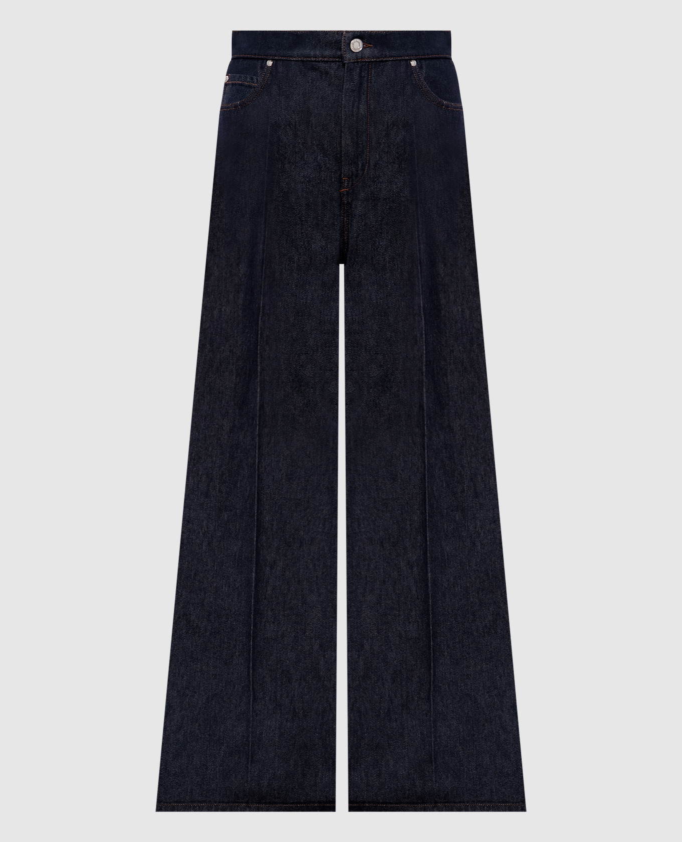 

Синие джинсы-палаццо CARMINE, Синий, Широкие джинсы