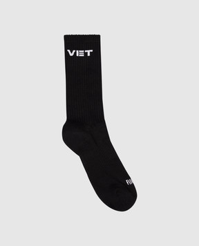 Vetements Чорні шкарпетки з логотипом UH76SO250Bm