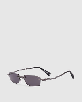 Kuboraum Серебристые складные солнцезащитные очки H40 KRSH40BB0000004Y