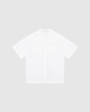 Off-White Детская белая рубашка с логотипом. OBGA002S25FAB002