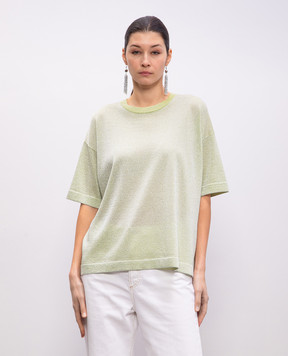 Missoni Зелена футболка з люрексом DS25SN0HBK045A