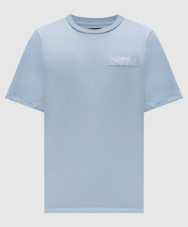 AMIRI Голубая футболка с логотипом AMJYTE1198