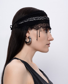 Ann Demeulemeester Черная повязка на голову Klas из кружева B0012905RB042