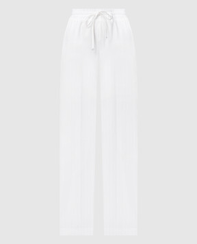 Dondup Білі штани Marisol в смужку DP704EF0146DXXX