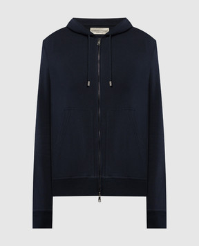 Cashmere&Whiskey Синяя спортивная куртка SWEATSHIRT1
