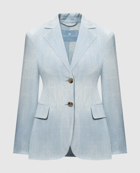 Ermanno Scervino Блакитний жакет з ефектом деграде D466I334EMY