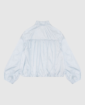 Moncler ENFANT Дитяча блакитна куртка Chazeron з логотипом K19541A00102597YF1214