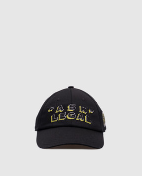 Off-White Черная кепка Ask Legal OMLB069W24FAB001