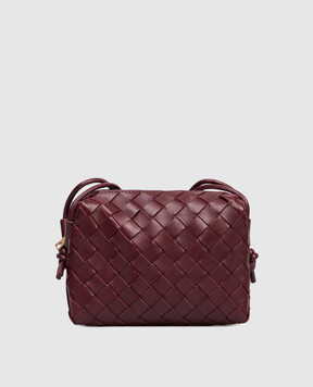 Bottega Veneta Бордова шкіряна сумка Loop 723547V1G11
