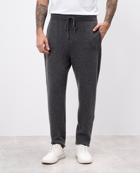 Cashmere&Whiskey Серые спортивные брюки из кашемира MU864F1307341PF