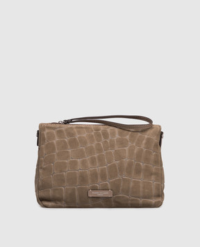 Gianni Chiarini Бежева замшева сумка Daino BS10225CMCOCCO