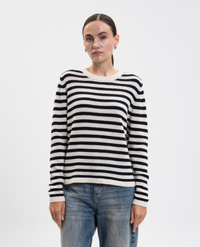 Allude Джемпер з кашеміру і вовни в смужку 25517021