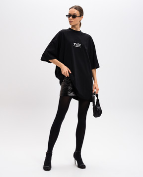 Vetements Черная футболка с логотипом UA66TR605BWw