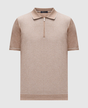 Bertolo Cashmere Бежевое поло с шелком 902330002421