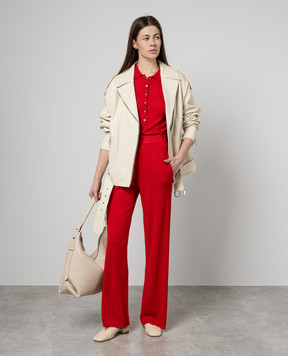 Allude Червоні штани з вовни 24264017