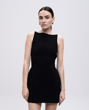 Max Mara Sportmax Чорна сукня MONVISO з відкритою спиною MONVISO