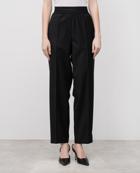 Helmut Lang Чорні штани з вовни P02HW203