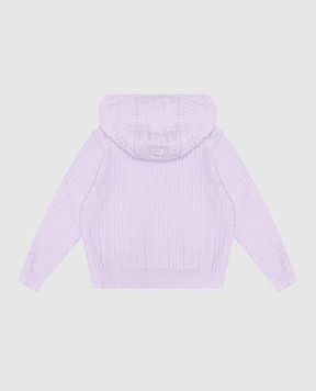 Givenchy Детская фиолетовая спортивная куртка в узор монограммы 4G H30412612