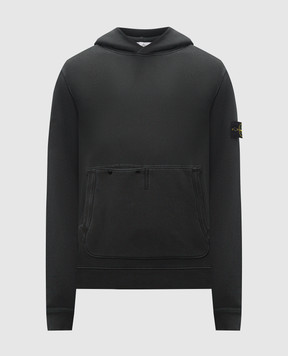 Stone Island Сіре худі OLD з логотипом 811561041