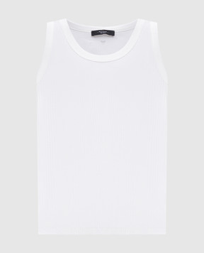 Max Mara Weekend Білий топ MULTIC в рубчик MULTIC