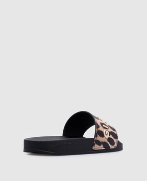 Givenchy Черный слайдер с фактурным принтом логотипа BE3076E2C3
