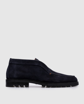 Santoni Синие замшевые дезерты MGDG17823NEOBSEY