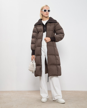 Moncler Коричневий пуховик Brerelle J20931C0003459815