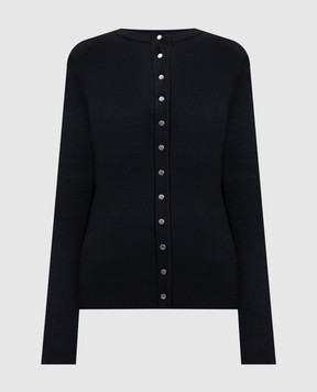 Jil Sander Чорний кардиган з вовни J02HP0037J14797