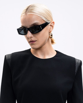 Saint Laurent Чорні сонцезахисні окуляри М140 з монограмою 803746Y9956