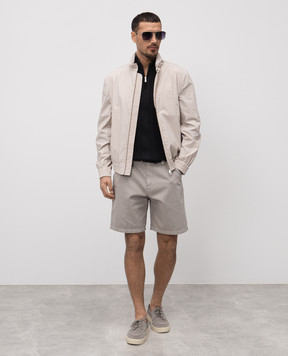 Brunello Cucinelli Чорний джемпер з коротким рукавом M29203304