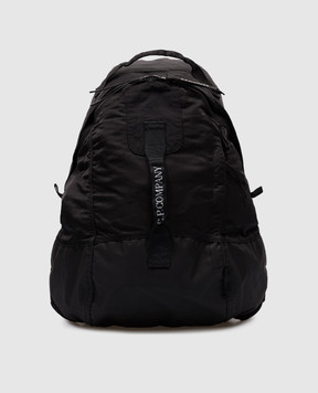 C.P. Company Чорний рюкзак Nylon B з логотипом MAC018A005269G