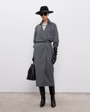 Brunello Cucinelli Топ із шовку кольору хакі M0C59DE310