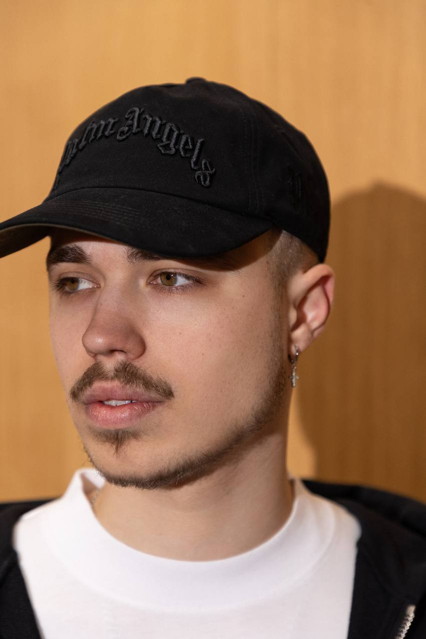 Palm Angels Черная кепка с логотипом PMLB10AS25FAB001 изображение 6