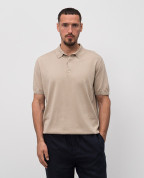 Loro Piana Бежеве поло Ice wish FAO9908