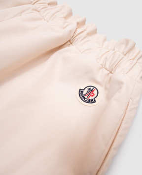 Moncler ENFANT Детские бежевые шорты с логотипом логотип логотип K19542B0001359866810