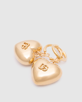 Dolce&Gabbana Золотые серьги с логотипом. WEQ8S1W1111
