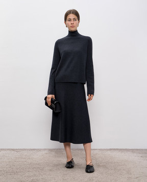 Allude Серая юбка из шерсти 25564045
